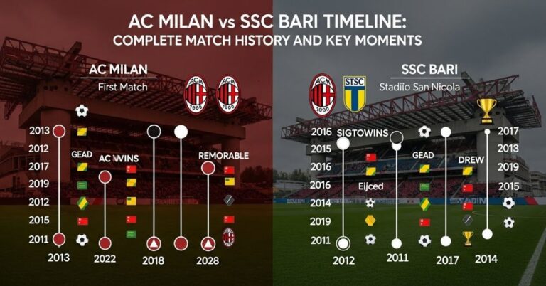 AC Milan vs SSC Bari Timeline